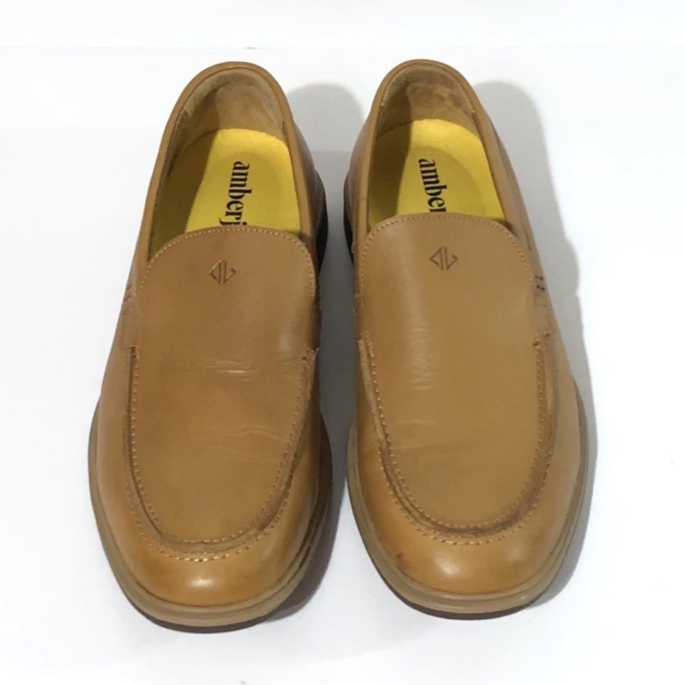 AmberJack The Loafer Slip On Leather Shoes Men’s Honey Brown